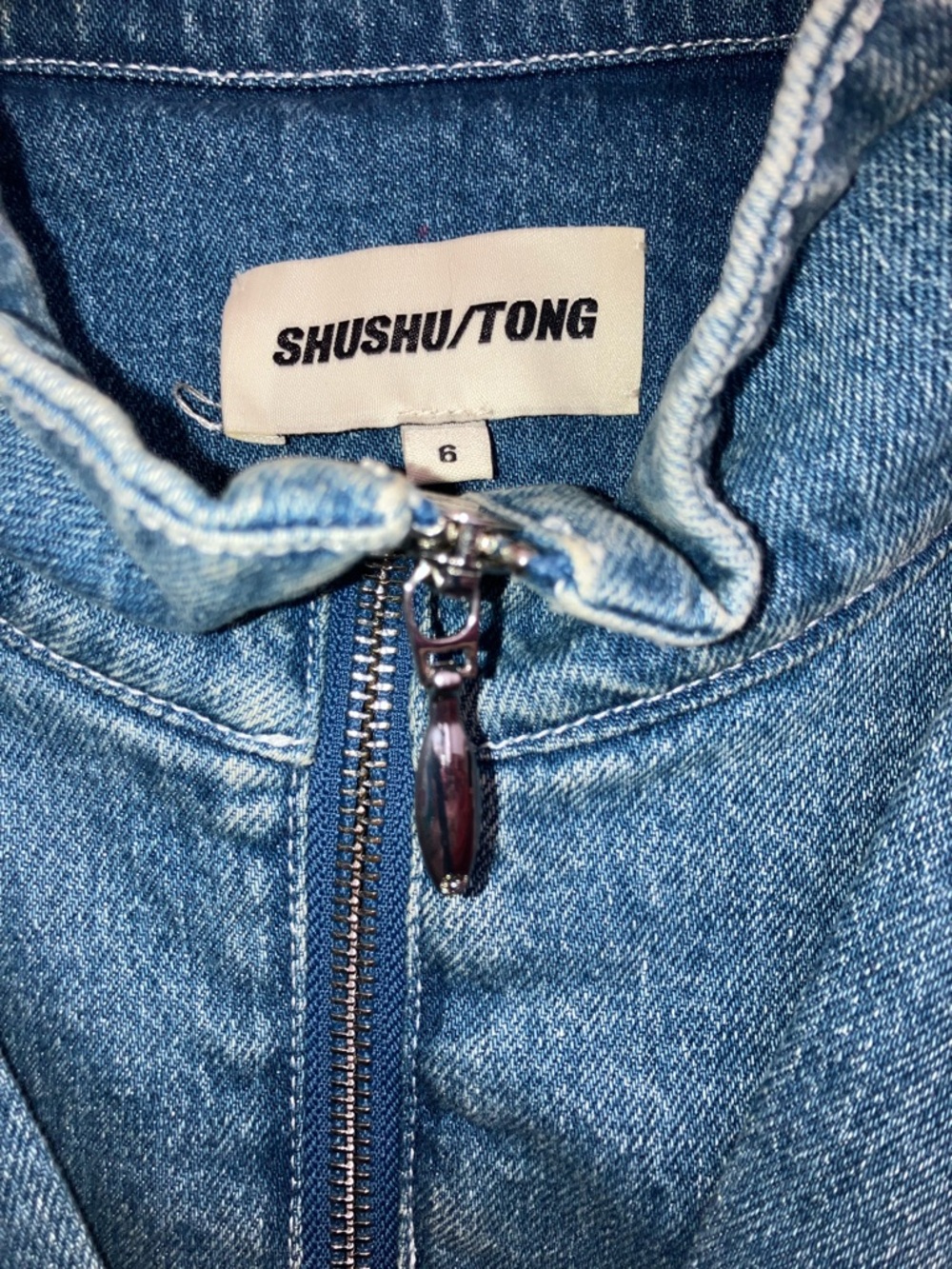 Shushu/Tong rare Sailor Jacket in denim - Picture 7 of 8